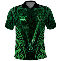 Personalised New Zealand Darts Polo Shirt Green Dart Board Maori Pattern LT05 Green - Polynesian Pride
