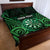 Personalised New Zealand Darts Quilt Bed Set Green Dart Board Maori Pattern