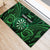 Personalised New Zealand Darts Rubber Doormat Green Dart Board Maori Pattern