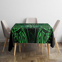 Personalised New Zealand Darts Tablecloth Green Dart Board Maori Pattern LT05 - Polynesian Pride