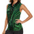 Personalised New Zealand Darts Women Sleeveless Polo Shirt Green Dart Board Maori Pattern