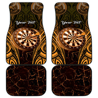 Personalised New Zealand Darts Car Mats Gold Dart Board Maori Pattern LT05 - Polynesian Pride