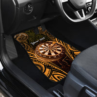 Personalised New Zealand Darts Car Mats Gold Dart Board Maori Pattern LT05 - Polynesian Pride