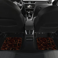 Personalised New Zealand Darts Car Mats Gold Dart Board Maori Pattern LT05 Set 2pcs - Back Gold - Polynesian Pride