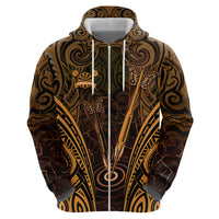 Personalised New Zealand Darts Hoodie Gold Dart Board Maori Pattern LT05 - Polynesian Pride