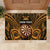 Personalised New Zealand Darts Rubber Doormat Gold Dart Board Maori Pattern