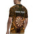 Personalised New Zealand Darts Rugby Jersey Gold Dart Board Maori Pattern