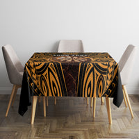 Personalised New Zealand Darts Tablecloth Gold Dart Board Maori Pattern LT05 - Polynesian Pride