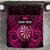 Personalised New Zealand Darts Bedding Set Pink Dart Board Maori Pattern