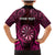 Personalised New Zealand Darts Family Matching Mermaid Dress and Hawaiian Shirt Pink Dart Board Maori Pattern