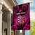 Personalised New Zealand Darts Garden Flag Pink Dart Board Maori Pattern