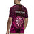 Personalised New Zealand Darts Rugby Jersey Pink Dart Board Maori Pattern