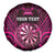 Personalised New Zealand Darts Spare Tire Cover Pink Dart Board Maori Pattern