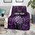 Personalised New Zealand Darts Blanket Purple Dart Board Maori Pattern