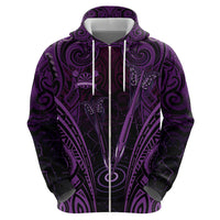 Personalised New Zealand Darts Hoodie Purple Dart Board Maori Pattern LT05 - Polynesian Pride