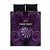 Personalised New Zealand Darts Quilt Bed Set Purple Dart Board Maori Pattern