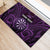 Personalised New Zealand Darts Rubber Doormat Purple Dart Board Maori Pattern