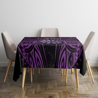 Personalised New Zealand Darts Tablecloth Purple Dart Board Maori Pattern LT05 - Polynesian Pride