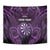 Personalised New Zealand Darts Tapestry Purple Dart Board Maori Pattern