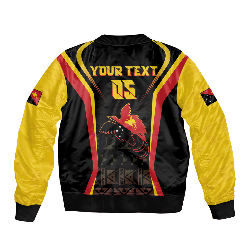 Custom Papua New Guinea Cricket Bomber Jacket 2024 World Cup LT05 - Polynesian Pride