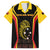 Custom Papua New Guinea Cricket Family Matching Short Sleeve Bodycon Dress and Hawaiian Shirt 2024 World Cup