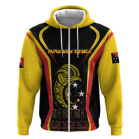 Custom Papua New Guinea Cricket Zip Hoodie 2024 World Cup LT05 Zip Hoodie Black - Polynesian Pride
