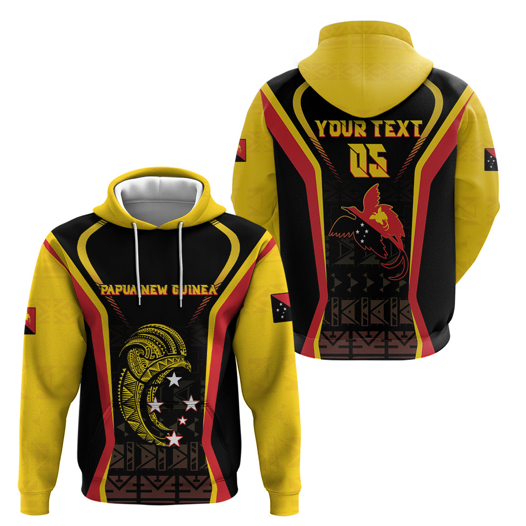 Custom Papua New Guinea Cricket Zip Hoodie 2024 World Cup LT05 - Polynesian Pride