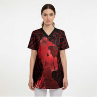 Aotearoa Mana Wahine Scrub Top The Spiritual Power Of Women LT05 - Polynesian Pride