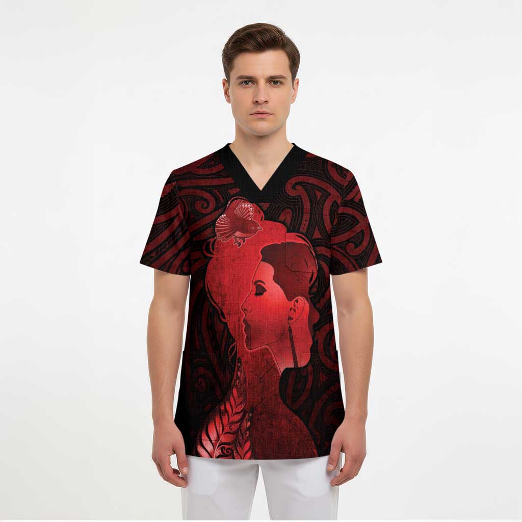 Aotearoa Mana Wahine Scrub Top The Spiritual Power Of Women LT05 - Polynesian Pride