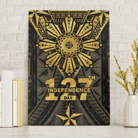 Philippines Independence Day Canvas Wall Art Filipinos Sun Star Tribal LT05 Without Frame Gold - Polynesian Pride