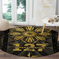 Philippines Independence Day Round Carpet Filipinos Sun Star Tribal LT05 - Polynesian Pride