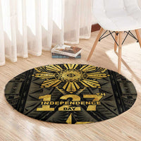 Philippines Independence Day Round Carpet Filipinos Sun Star Tribal LT05 - Polynesian Pride