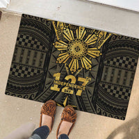 Philippines Independence Day Rubber Doormat Filipinos Sun Star Tribal LT05 - Polynesian Pride