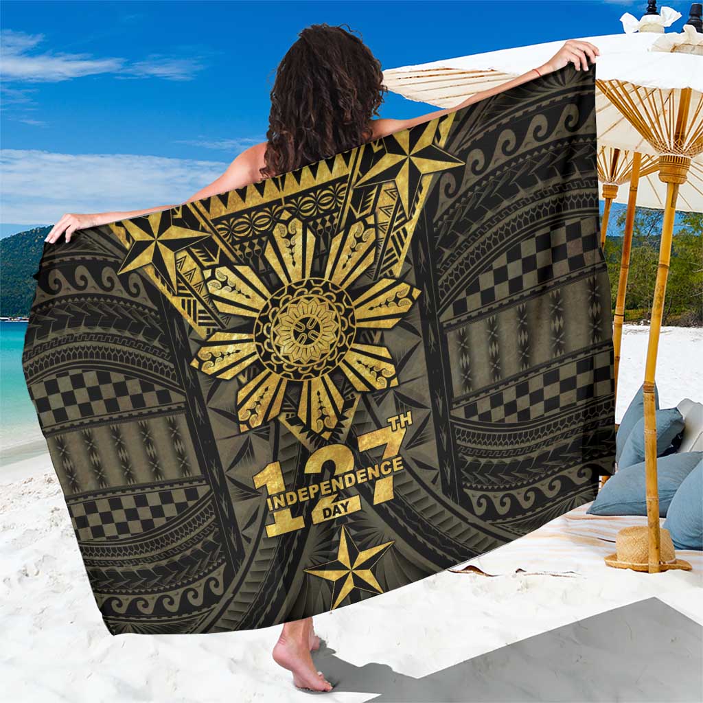 Philippines Independence Day Sarong Filipinos Sun Star Tribal LT05 One Size 44 x 66 inches Gold - Polynesian Pride