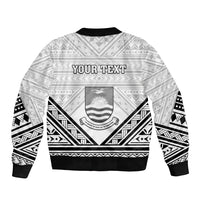 Personalised Kiribati Gospel Day Bomber Jacket Coat Of Arms Polynesian Pattern LT05 - Polynesian Pride