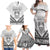 Personalised Kiribati Gospel Day Family Matching Off Shoulder Maxi Dress and Hawaiian Shirt Coat Of Arms Polynesian Pattern