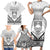 Personalised Kiribati Gospel Day Family Matching Short Sleeve Bodycon Dress and Hawaiian Shirt Coat Of Arms Polynesian Pattern