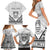 Personalised Kiribati Gospel Day Family Matching Short Sleeve Bodycon Dress and Hawaiian Shirt Coat Of Arms Polynesian Pattern