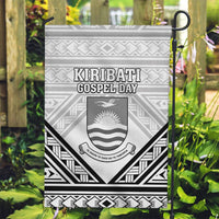 Kiribati Gospel Day Garden Flag Coat Of Arms Polynesian Pattern LT05 Garden Flag White - Polynesian Pride