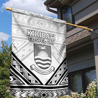 Kiribati Gospel Day Garden Flag Coat Of Arms Polynesian Pattern LT05 - Polynesian Pride