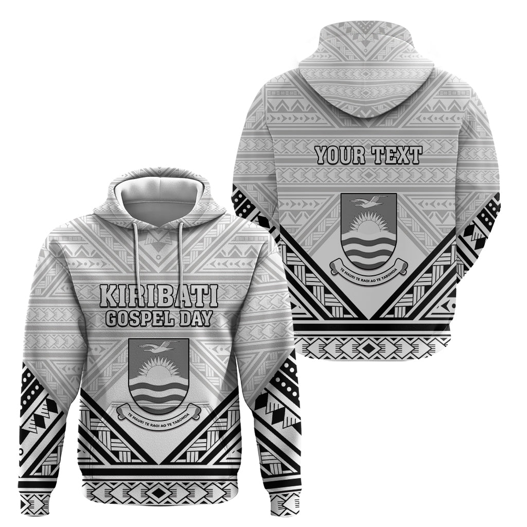 Personalised Kiribati Gospel Day Hoodie Coat Of Arms Polynesian Pattern LT05 - Polynesian Pride
