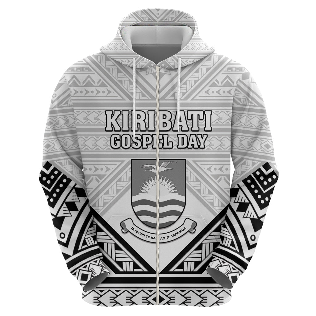 Personalised Kiribati Gospel Day Hoodie Coat Of Arms Polynesian Pattern LT05 - Polynesian Pride