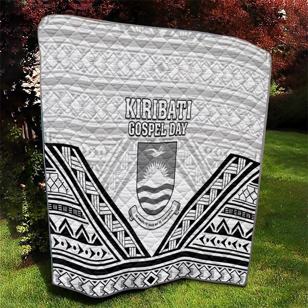 Kiribati Gospel Day Quilt Coat Of Arms Polynesian Pattern LT05 - Polynesian Pride