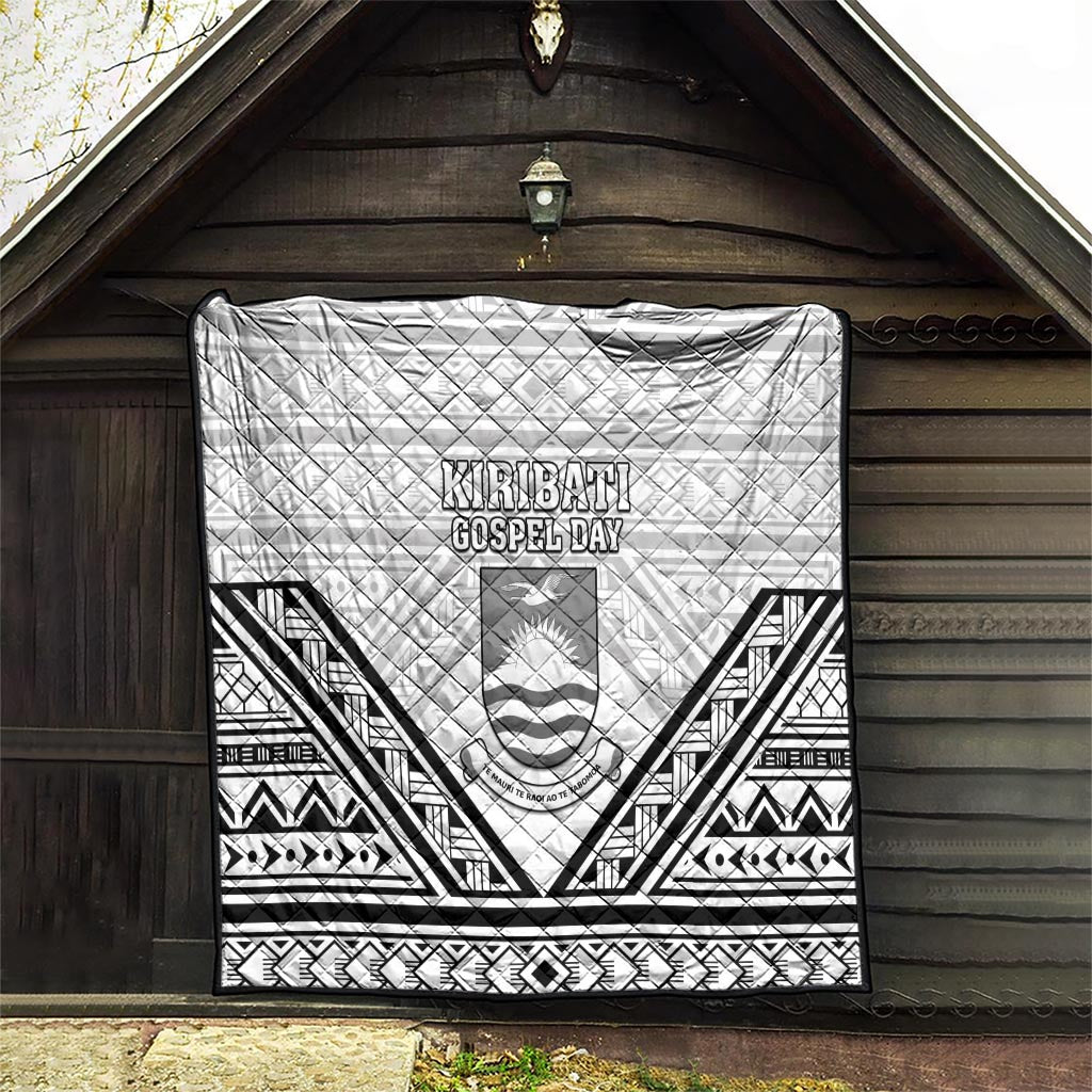 Kiribati Gospel Day Quilt Coat Of Arms Polynesian Pattern LT05 - Polynesian Pride