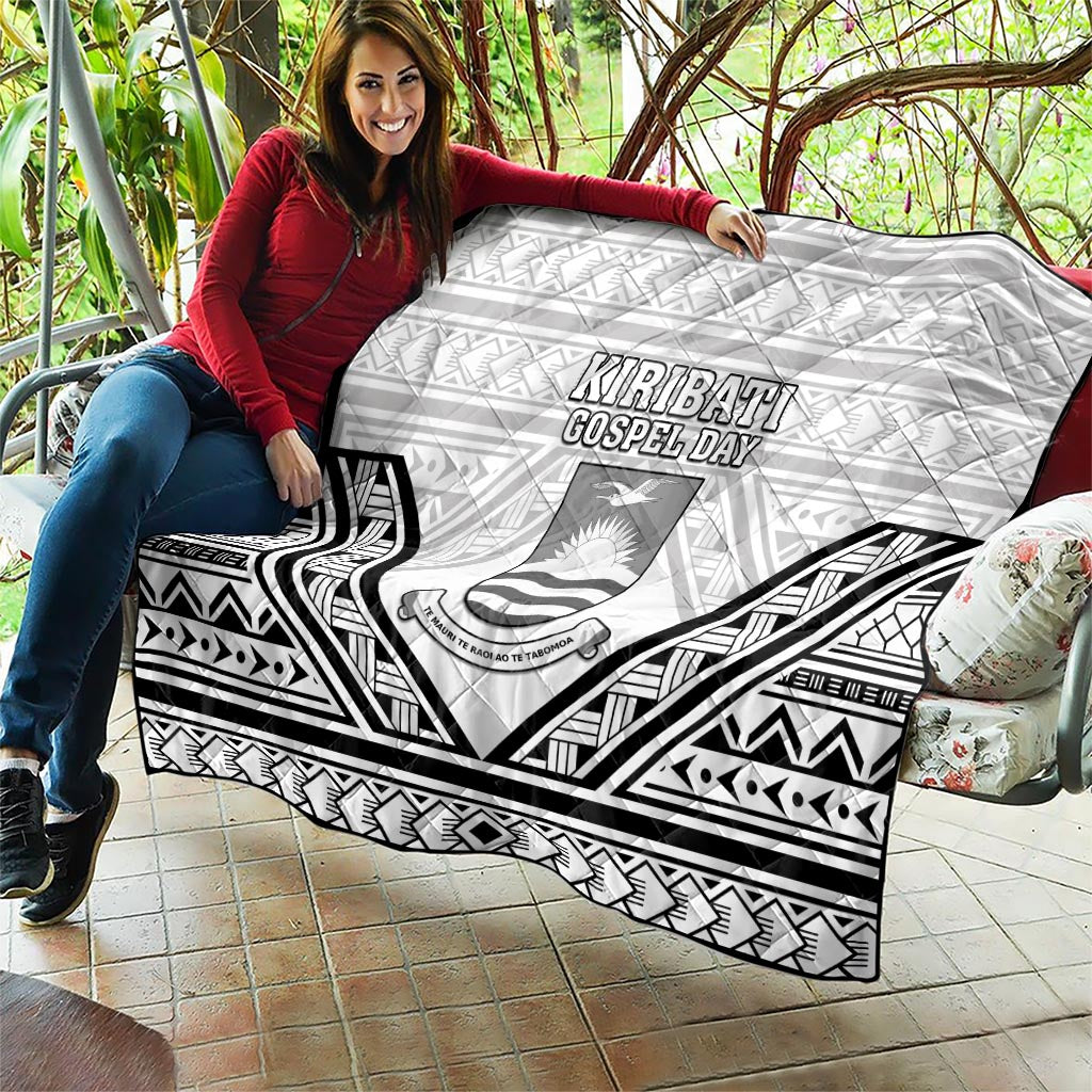 Kiribati Gospel Day Quilt Coat Of Arms Polynesian Pattern LT05 - Polynesian Pride