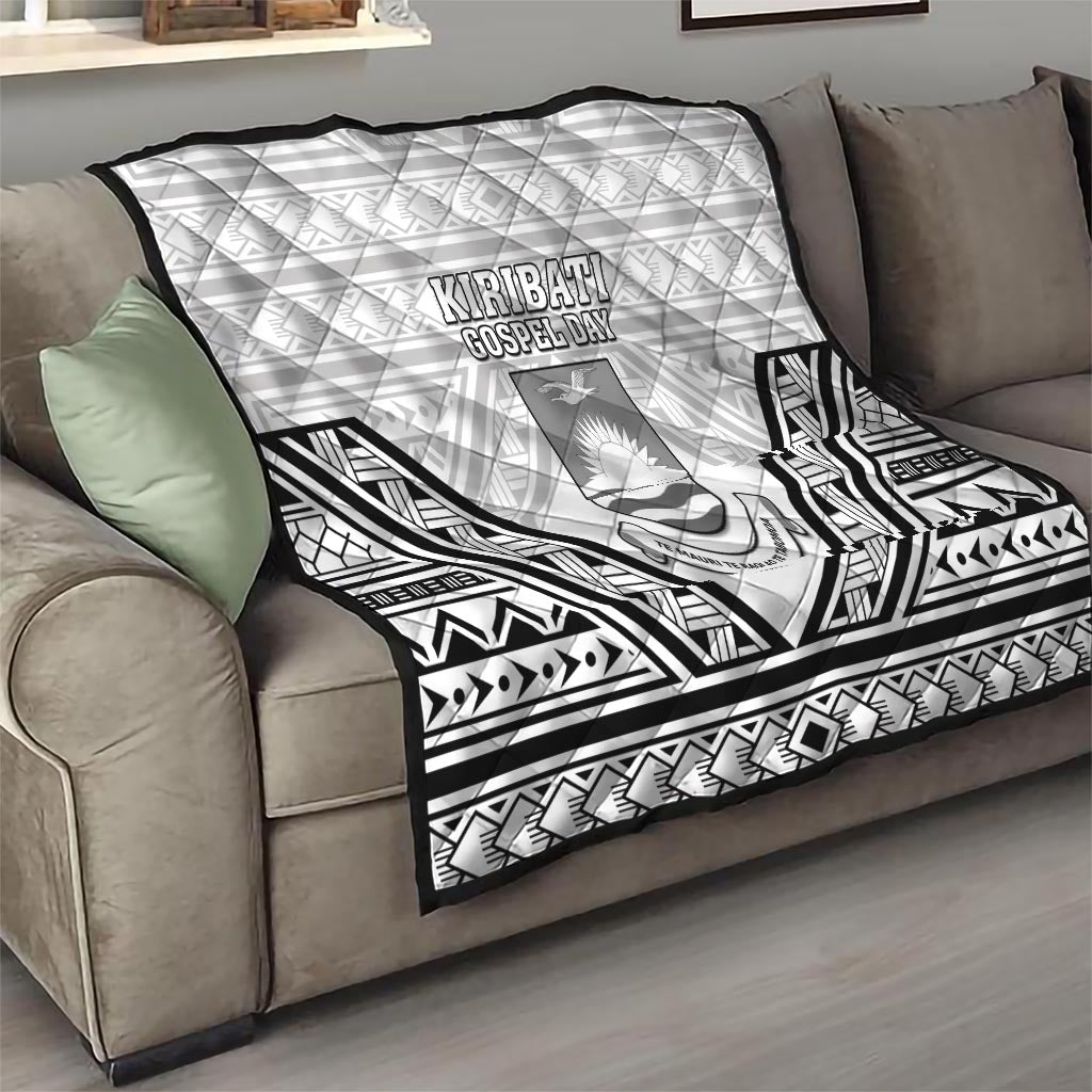 Kiribati Gospel Day Quilt Coat Of Arms Polynesian Pattern LT05 - Polynesian Pride