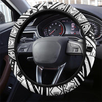 Kiribati Gospel Day Steering Wheel Cover Coat Of Arms Polynesian Pattern LT05 - Polynesian Pride