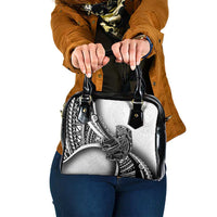 Solomon Islands Nguzunguzu Shoulder Handbag Polynesian Tribal Pattern LT05 One Size White - Polynesian Pride
