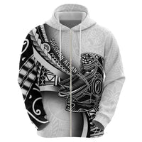 Solomon Islands Nguzunguzu Zip Hoodie Polynesian Tribal Pattern LT05 - Polynesian Pride