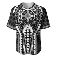 Philippines Batok Tribal Inspired Tattoo Black Baseball Jersey LT05 Black - Polynesian Pride
